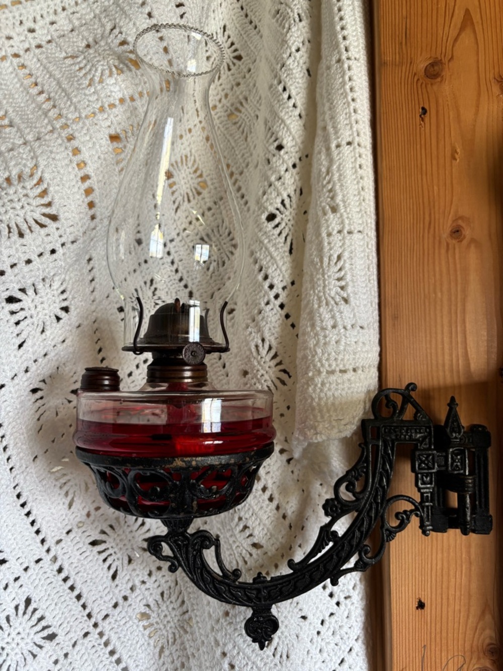 Bracketed Oil Lamp